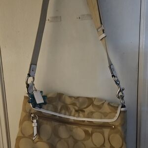 Coach Gray Leather Bag